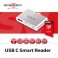 CSV-1590 USB TYPE C 3.1 GEN 1 SMART CARD READER 1 USB TYPE A+1 SD+1 MICROSD+1 MICRO USB