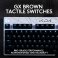 Logitech KDA US International GX Brown Tactile Mechanical Gaming Keyboard - 920-010077