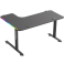 RANSOR Space-L RGB Corner Gaming Desk - Black - RNSR-GD-SPLSTD-BLK