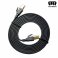RANSOR® CAT8 2m/6.5ft Premium Flat Ethernet Cable - Black
