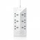 Remax RU-S4 Aliens Intelligent 4.2A Electrical Power Strip Socket With 6 Outlets Plug 5 USB Charging Socket Adapter - White