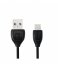 Remax Lesu Lightning Data Cable for iPhone - RC-050i - Black