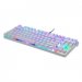 Motospeed CK101 Wired Mechanical Keyboard RGB White with Blue Switch with Arabic Layout