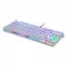Motospeed CK101 Wired Mechanical Keyboard RGB White with Red Switch with Arabic Layout