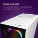 NZXT H510 Elite Compact Mid Tower Matte White Matte White Chassis with Smart Dev 2x 140mm Aer RGB Case Fans 1x LED Strips- CA-H510E-W1.ME