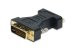 Ednet DVI adapter, DVI(24+5) - HD15 M/F, DVI-I dual link, bl, gold