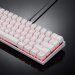 Motospeed CK62  Bluetooth Mechanical Keyboard RGB White with Red Switch with Arabic Layout