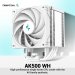 DeepCool AK500 WH Intel/AMD Single Tower CPU Cooler - R-AK500-WHNNMT-G
