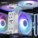 Deepcool GAMMAXX AG400 ARGB 120mm CPU Cooler - White - R-AG400-WHANMC-G-2