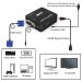 VGA to HDMI, GANA 1080P Full HD Mini VGA to HDMI Audio Video Converter Adapter Box With USB Cable and 3.5mm Audio Port Cable Support HDTV for PC Laptop Display Computer Mac Projector (Black)