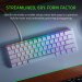 Razer Huntsman Mini 60% Gaming Keyboard-Mercury/  White with Red Switches-RZ03-03390400-R3M1