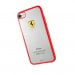 Ferrari Racing Shield TPU Transparent Case for iPhone 7 - Red