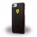 Ferrari Pit Stop Real Carbon Fiber Hard Case for Apple iPhone 7 - Black