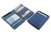 Garzini Magic Coin Wallet RFID Leather Essenziale Hold Up to 10 Cards - Sapphire Blue