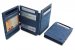 Garzini Magic Wallet RFID Leather Plus Magistrale Hold Up to 23 Card - Sapphire Blue