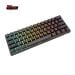 Royal Kludge RK61 Wireless RGB Mechanical Keyboard - Blue Switch, Eng/Ara, Black - RK61 TRI MODES BLK/BLUE