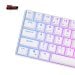 Royal Kludge RK61 Wireless RGB Mechanical Keyboard - Blue Switch, Eng/Ara, White - RK61 TRI MODES WHT/BLUE