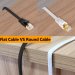 RANSOR® CAT8 2m/6.5ft Premium Flat Ethernet Cable - White