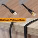 RANSOR® CAT8 5m/15ft Premium Flat Ethernet Cable - Black