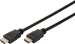 DIGITUS HDMI high-speed connection cable, type A, plug/plug, 10 m long, with Ethernet, Full HD 60p, black - DK-330107-100-S