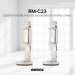 Remax RM-C23 Multi Angle Rotation Car Desktop Mount Holder Stand for Mobile Phone 3 to 6.3 Inch - Gray / White